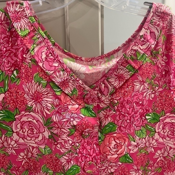 Lily Pulitzer Kipper Lapis Top woman size 2 - Picture 4 of 9